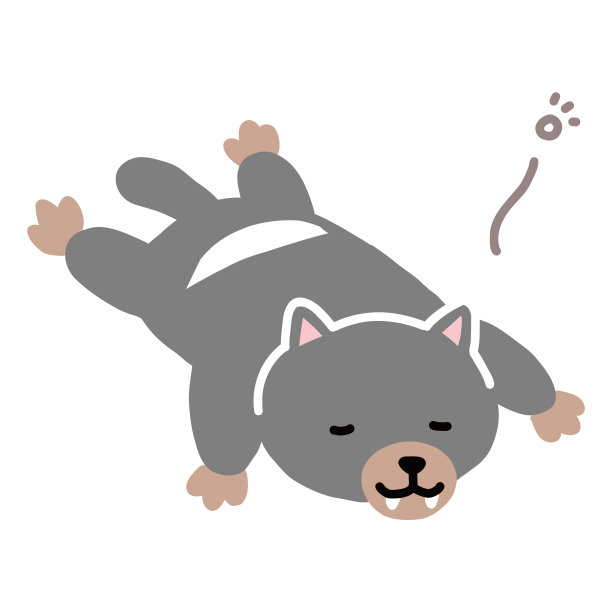 矢量插图的塔斯马尼亚魔鬼正在放松午睡。图片下载