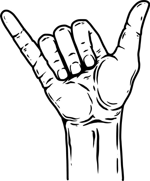 人手用沙卡为标志设计元素图片下载