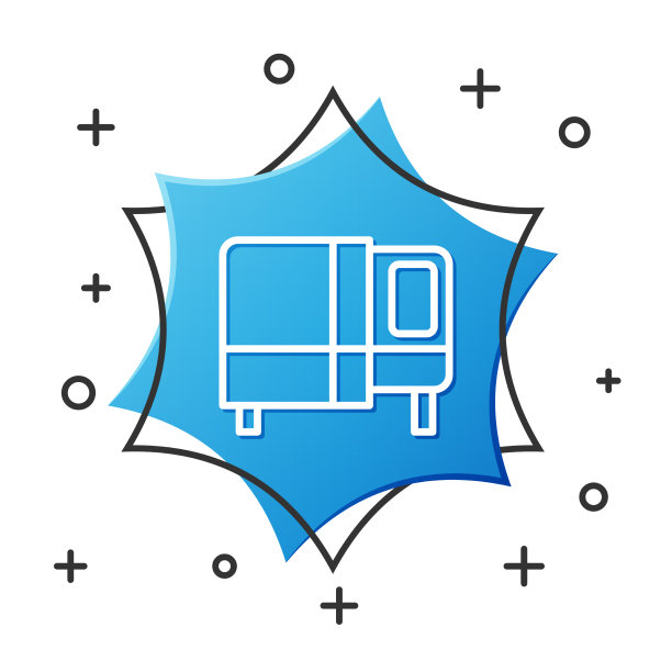 白线床图标隔离在白色背景图片下载