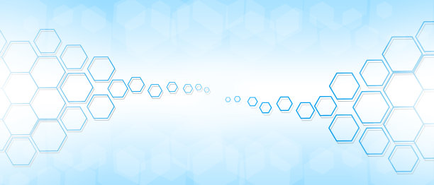 摘要技术背景，医学。蓝色背景上的插图。图片下载