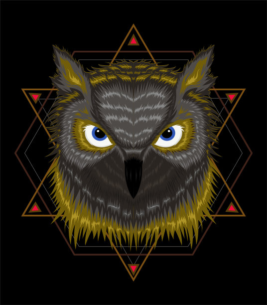 猫头鹰的标志图片下载