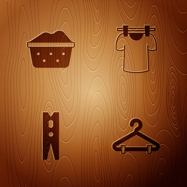 衣架衣柜盆与肥皂泡沫衣服图片下载