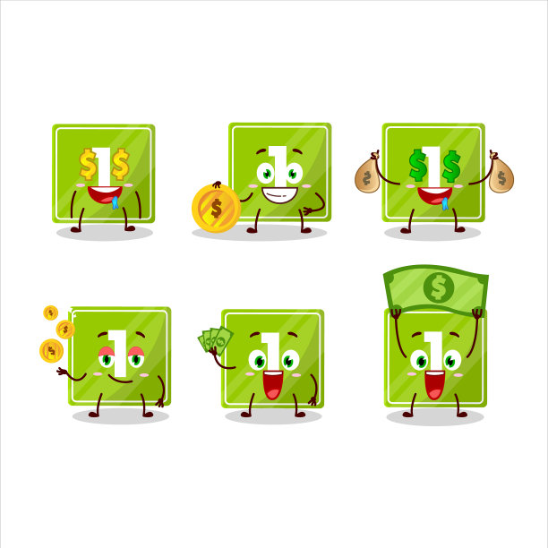 有可爱表情的玩具积木能带来钱图片下载