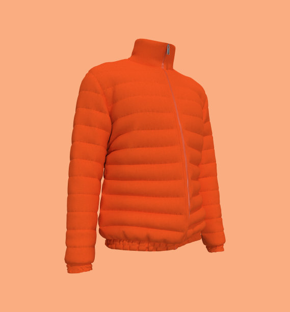 男人的温暖运动膨化模型在侧面视图图片下载