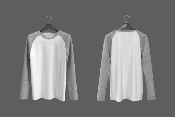 长袖raglan t恤模型图片下载