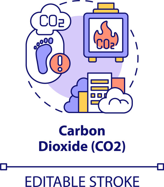 二氧化碳概念图标图片下载