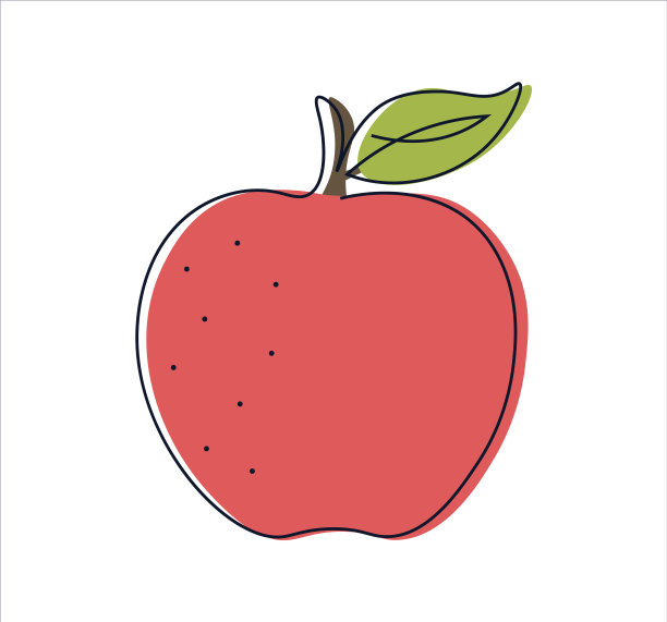 苹果水果简约风格图片下载