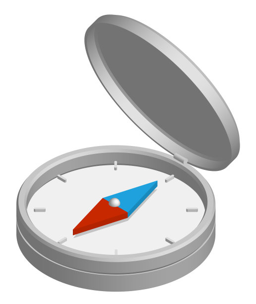 3d指南针带有箭头和刻度旅行装置图片下载