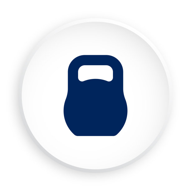 新形态风格的圆形重壶铃图标图片下载