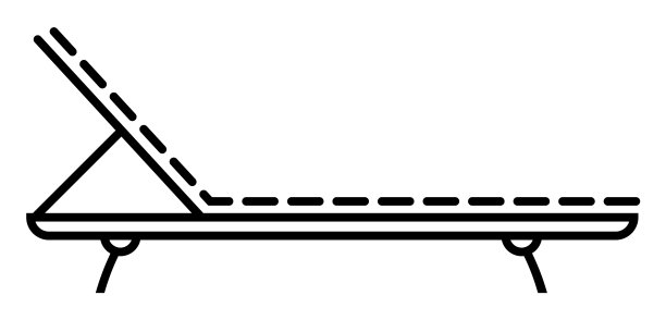 太阳躺椅图标躺椅上的沙滩日光浴图片下载