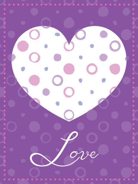 涂鸦散泡纹理心图片下载