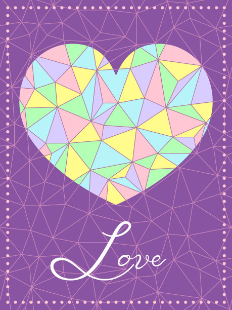 三角形马赛克纹理在柔和的颜色图片下载