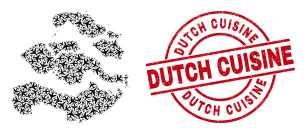 荷兰美食胶封与泽兰省地图图片下载