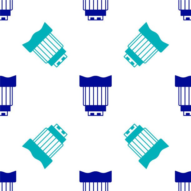 蓝色相机照片镜头图标隔离无缝图片下载