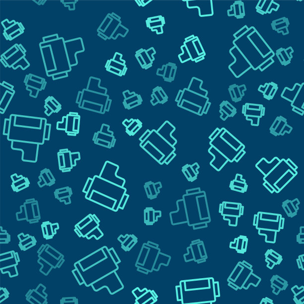 绿线相机老式胶卷卷墨盒图标图片下载