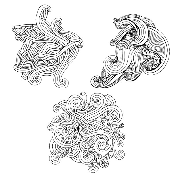 设置与迷幻抽象波元素图片下载