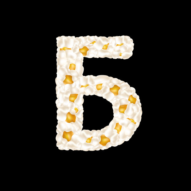 西里尔字母组成了轻快的爆米花图片下载