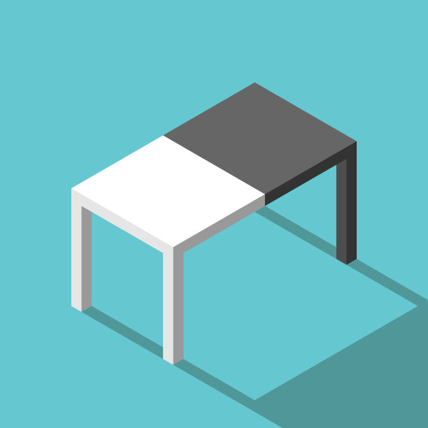 白色，黑色的谈判桌图片下载