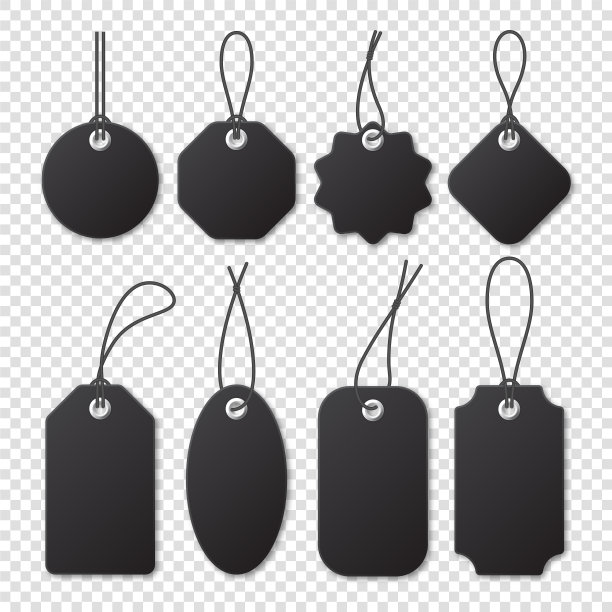 现实的黑色价格标签收集特别图片下载