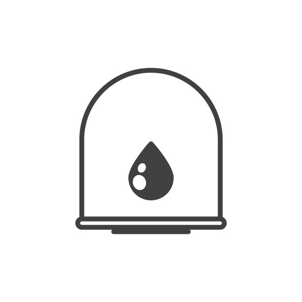 油过滤器图标：简单的线条油图图片下载
