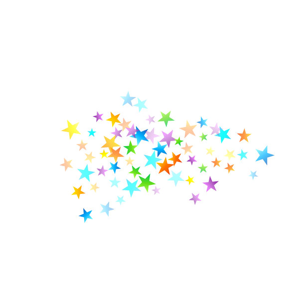 彩虹喜庆五彩缤纷狂欢明星陨落图片下载