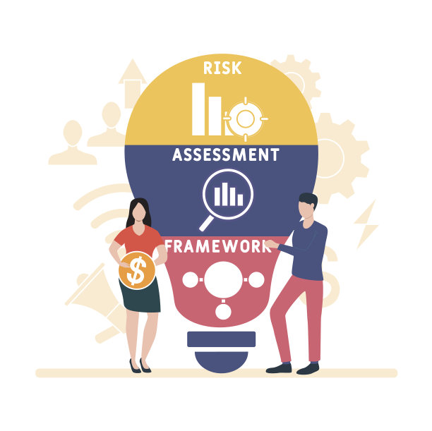 扁平化设计以人为本。RAF -风险评估框架的缩写。图片下载