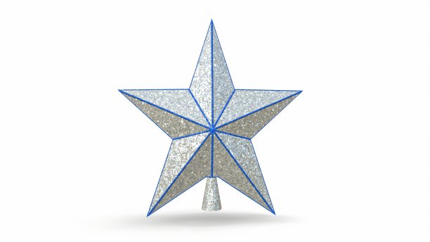 白色背景上的圣诞之星图片下载