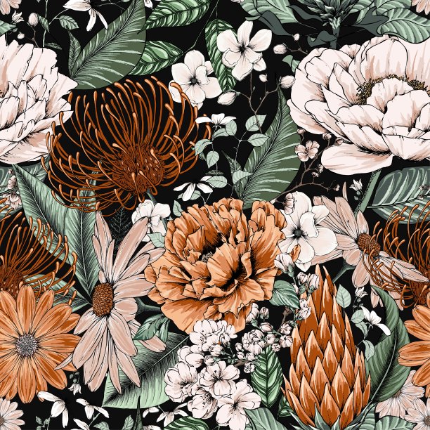 无缝隙花纹背景图片下载