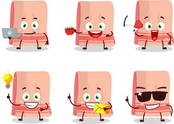 毛巾卡通人物有各种类型图片下载