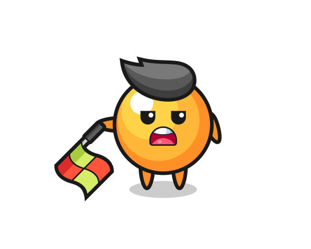 乒乓球性格为线裁判员把持图片下载