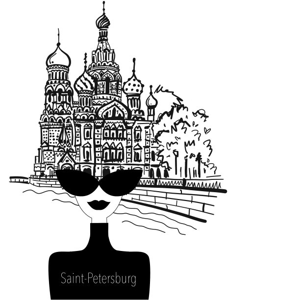俄罗斯圣彼得堡概念艺术女人图片下载
