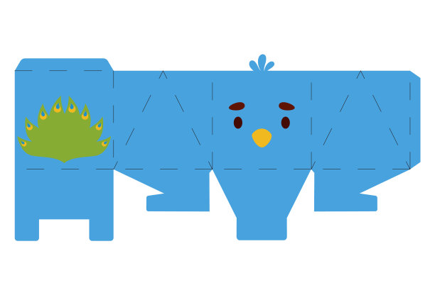 派对偏爱盒孔雀设计糖果糖果图片下载