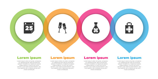设置日历玻璃香槟圣诞老人袋图片下载