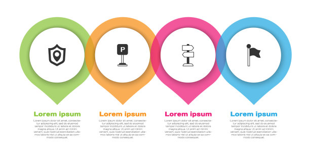 设置位置屏蔽停车道路交通标志图片下载