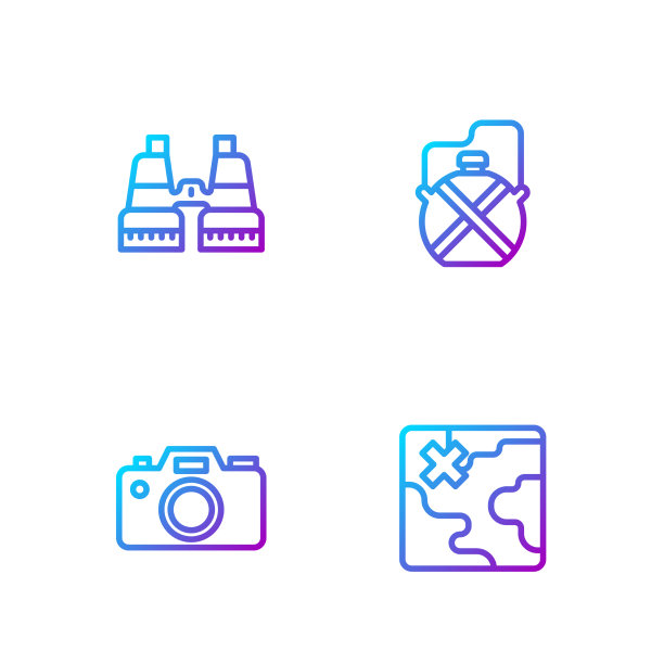 设线非洲狩猎地图照片相机图片下载