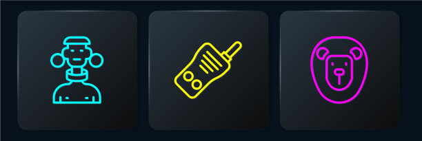 设线非洲部落雄野狮和对讲机图片下载