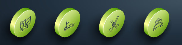 设置等距线高尔夫球场布局洞用图片下载