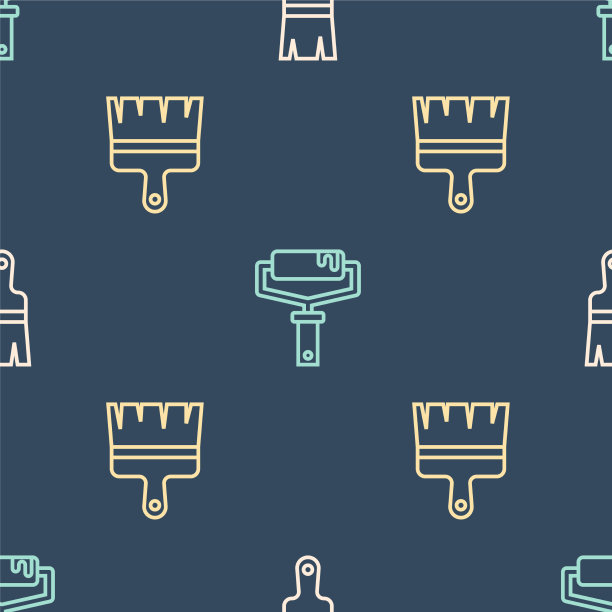 设置线漆刷与滚筒无缝对接图片下载