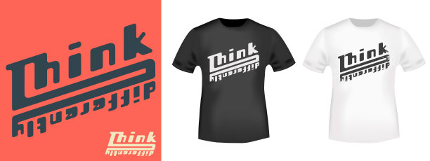 不同的想法-激励，鼓舞的引用为t恤邮票，t印，贴花，或其他印刷产品。矢量插图。图片下载
