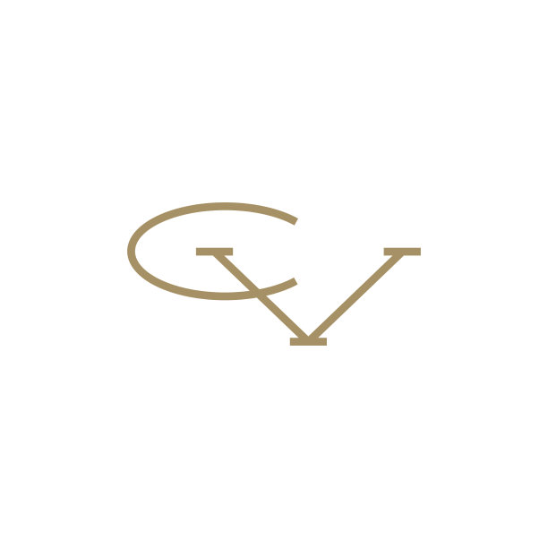 CV字母标志首字母标志图标图片下载