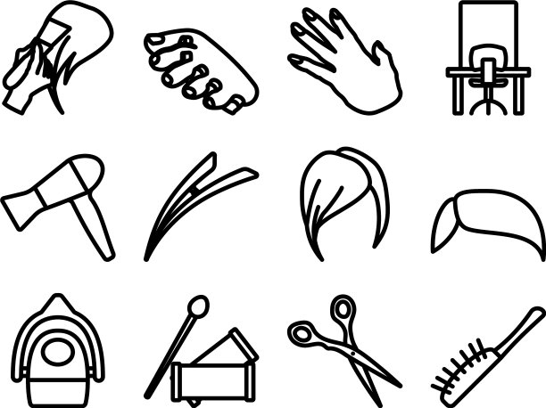 理发师图标设置图片下载