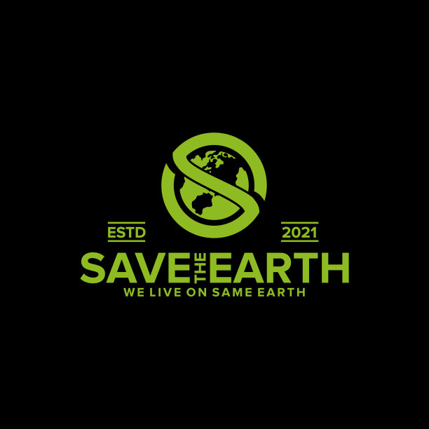 拯救地球标志设计模板图片下载