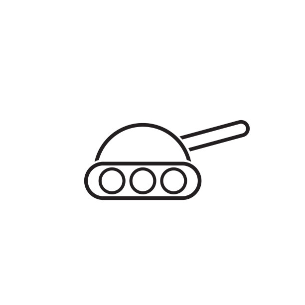 坦克武器Logo设计模板图片下载
