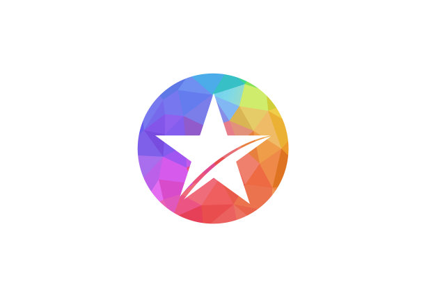 豪华明星标志设计模板优雅的明星图片下载