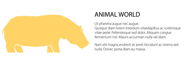 橙色河马横幅图片下载