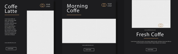 咖啡店instagram贴模板图片下载