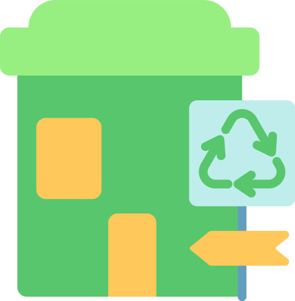 回收中心平色图标图片下载