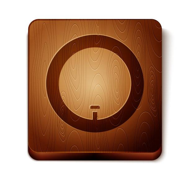 棕色自行车车轮图标孤立在白色图片下载