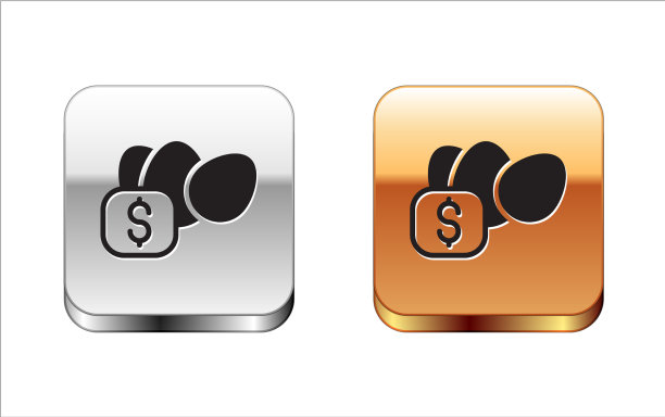 黑色的价格标签为鸡蛋图标孤立的鸡图片下载