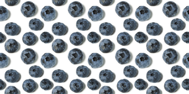 新鲜蓝莓的无缝图案图片下载